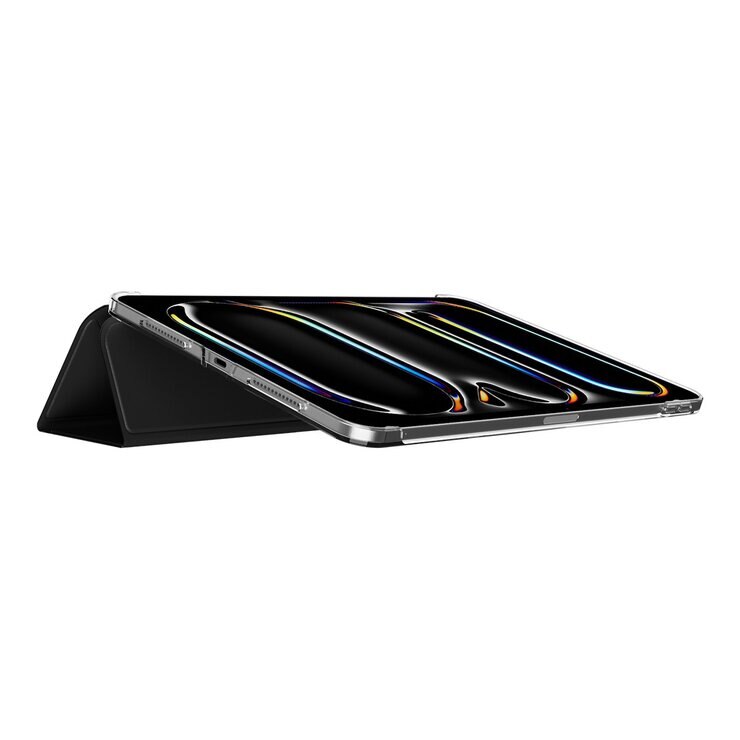 MAGEASY Facet 全方位支架透明背蓋保護套 2024 iPad Pro 11吋 黑