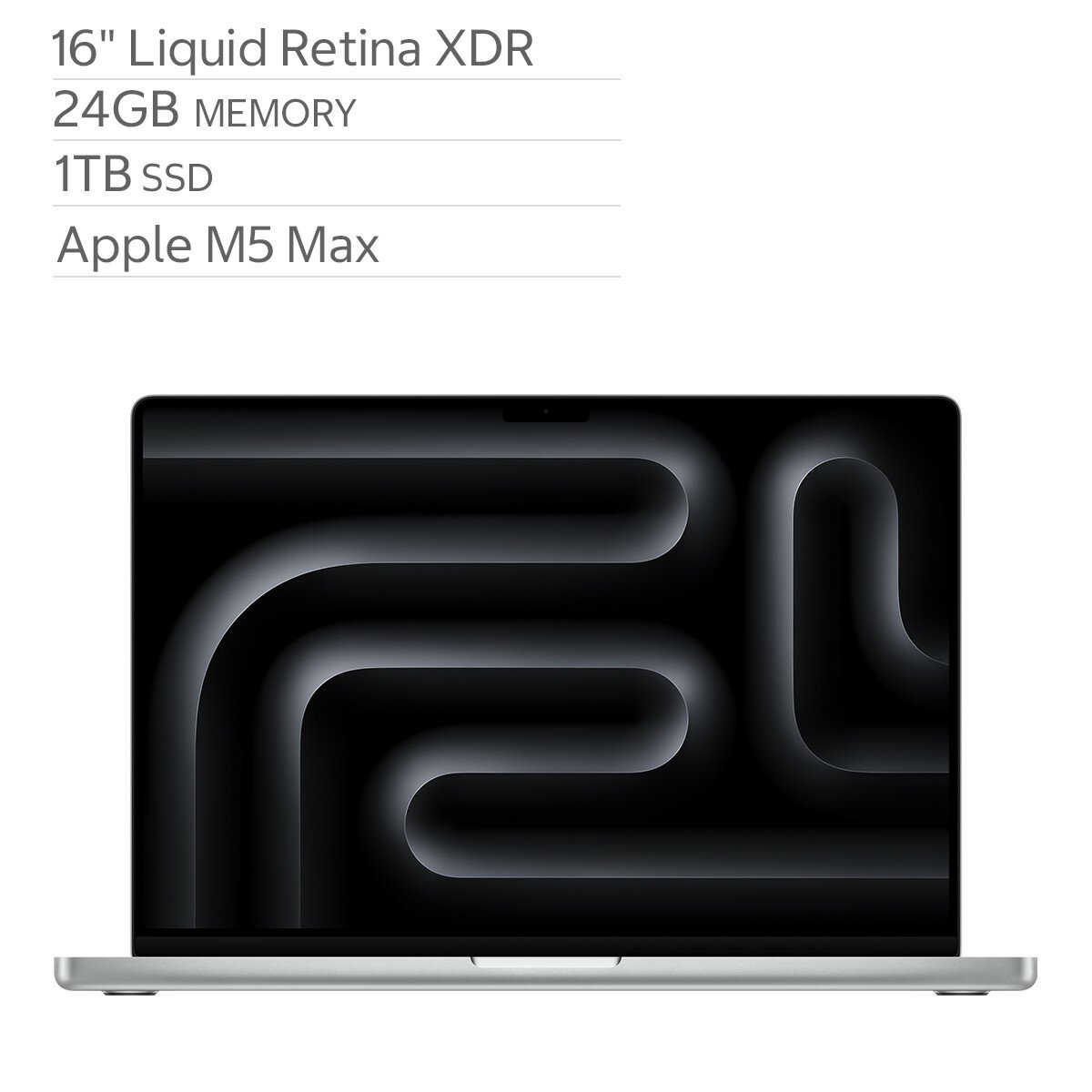 Apple MacBook Pro 16吋 搭配 M5 Pro晶片 18核心CPU 20核心GPU 24GB 1TB SSD 銀色