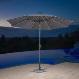 Sunvilla 10呎 LED 戶外遮陽傘 灰色