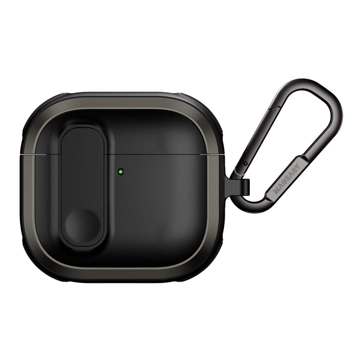 MAGEASY Odyssey 抗衝擊磁扣耳機殼 AirPods 4 金屬黑