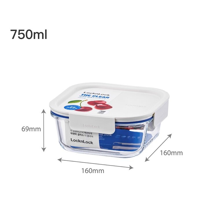 樂扣樂扣 新美學玻璃保鮮盒 含蓋10件組