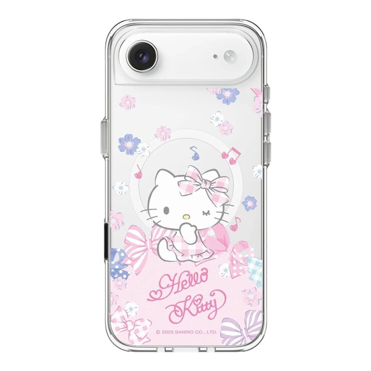 犀牛盾 iPhone 17 系列 Clear (MagSafe兼容) 抗黃化透明防摔手機殼 Hello Kitty + 9H 抗藍光鋼化玻璃保護貼