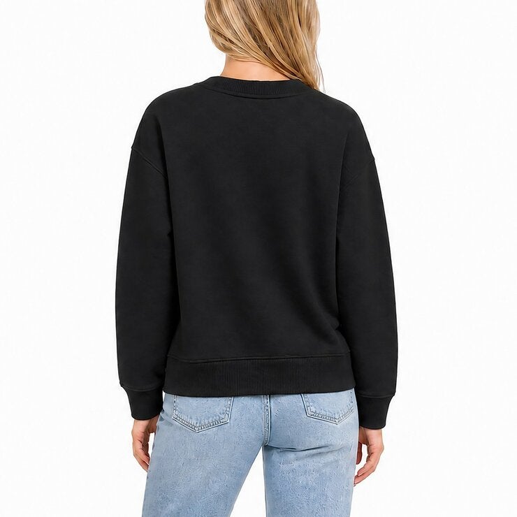DKNY Sport 女V領長袖上衣 黑