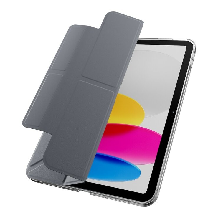MAGEASY Facet 全方位支架透明背蓋保護套 適用於 2022 iPad 10.9吋 A14 & 2025 iPad 11吋 A16 阿拉斯加藍