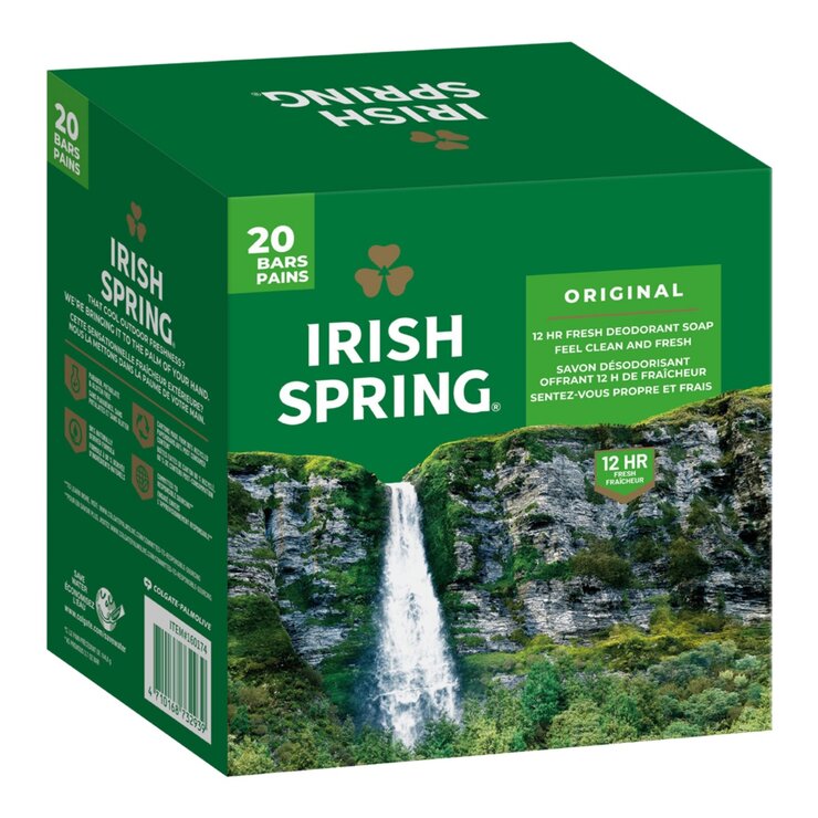 Irish Spring 清新潔淨體香皂 104.8公克 X 20入