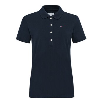 Tommy Hilfiger 女短袖Polo衫 深藍 M