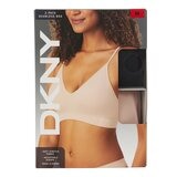 DKNY 女無鋼圈內衣兩入組 黑/膚 M