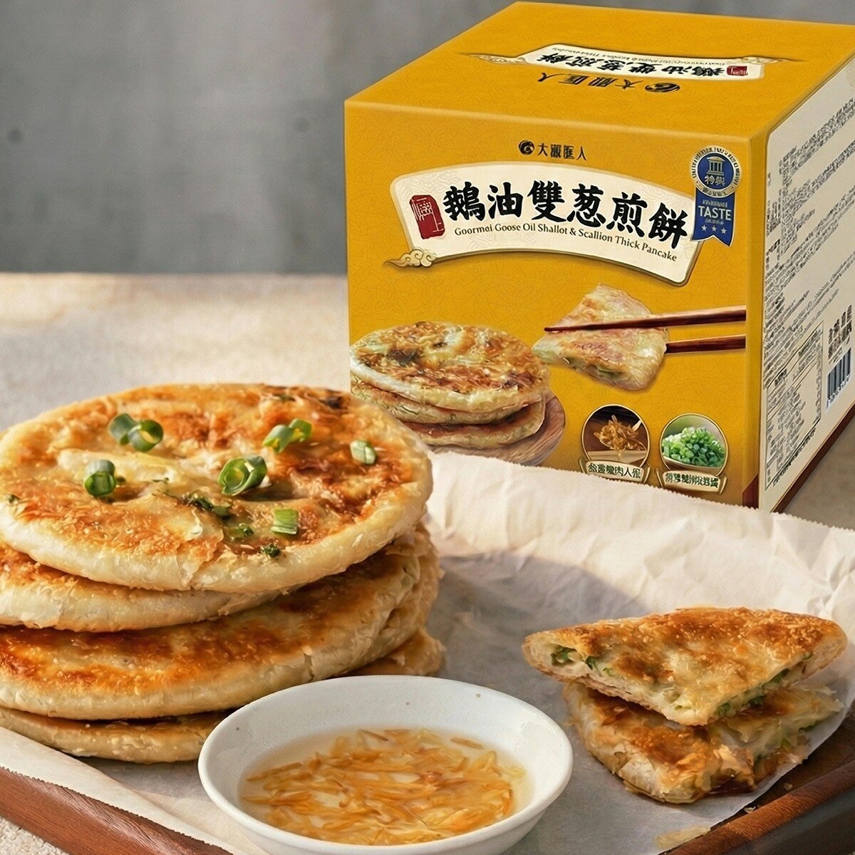 大拙匠人 鵝油雙葱煎餅 100公克 X 4片X 5包 大拙匠人 鵝油雙葱煎餅 100公克 X 4片X 5包