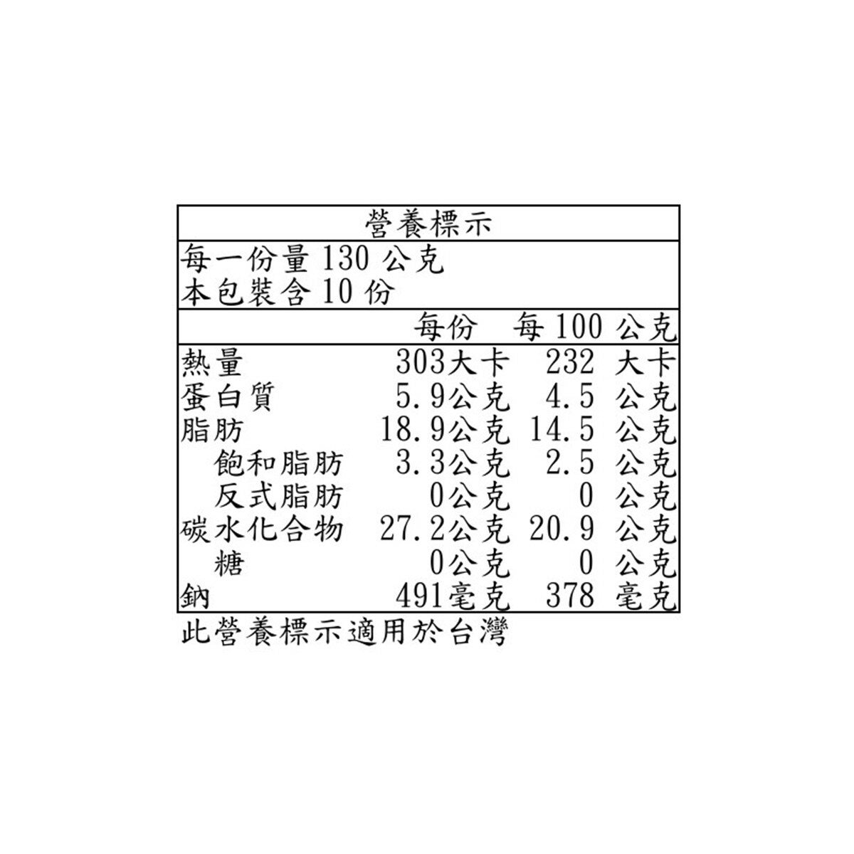 Saongwon 冷凍韓式泡菜煎餅 130公克 X 10入
