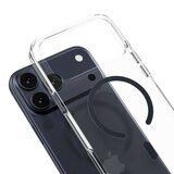 MAGEASY Bright M 不發黃軍規磁吸透明殼 iPhone 17 Pro Max(午夜磁圈) + 鏡頭保護貼Lenz鈦合金(迷霧鈦) + Vetro 9H 鋼化玻璃保護膜