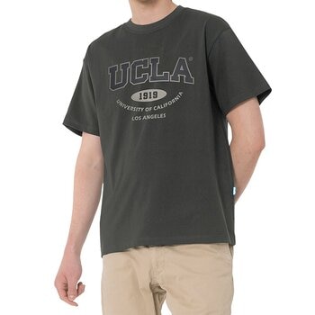 UCLA 男LOGO短袖上衣 深灰 S