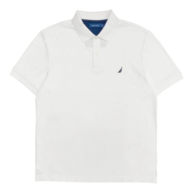 Nautica 男短袖Polo衫 白 Nautica 男短袖Polo衫 白