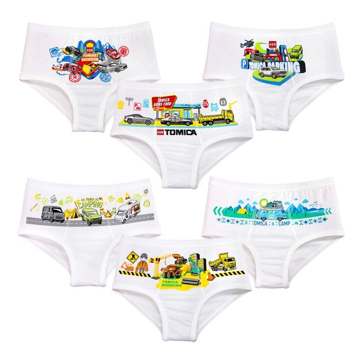 男童卡通圖案純棉內褲 6 件入 L