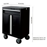 CSPS 30吋一抽雙門矮櫃 1.0公厘 黑砂