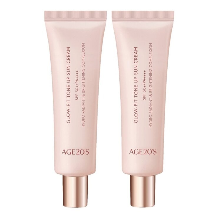 AGE20's 清透光潤色素顏霜 50毫升 X 2入 SPF50+/PA++++