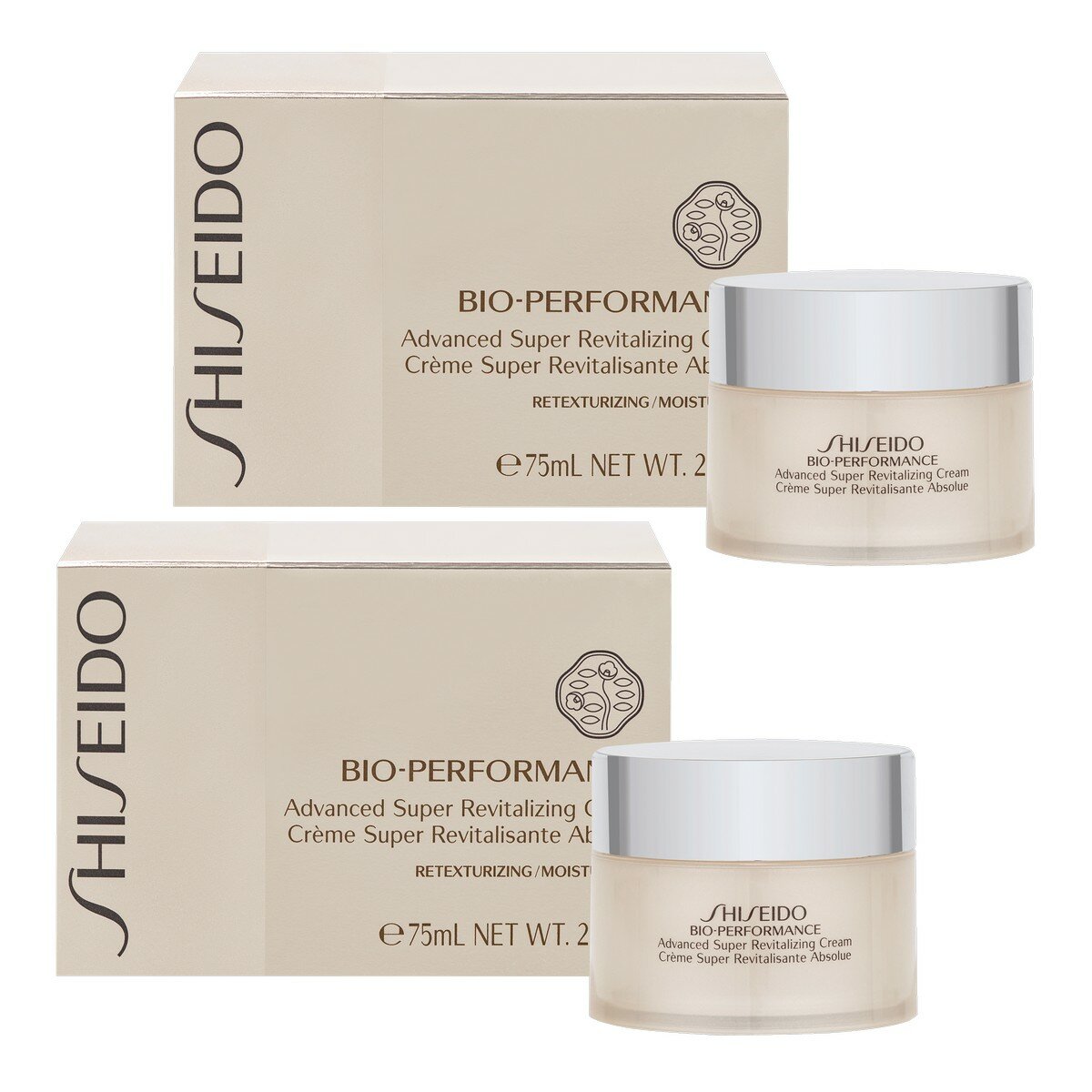 SHISEIDO BIO 精純乳霜 75毫升 X 2入 + 18毫升 X 2入
