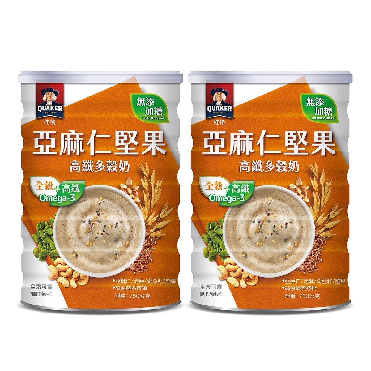 桂格 高纖多穀奶 亞麻仁堅果 (無添加糖)