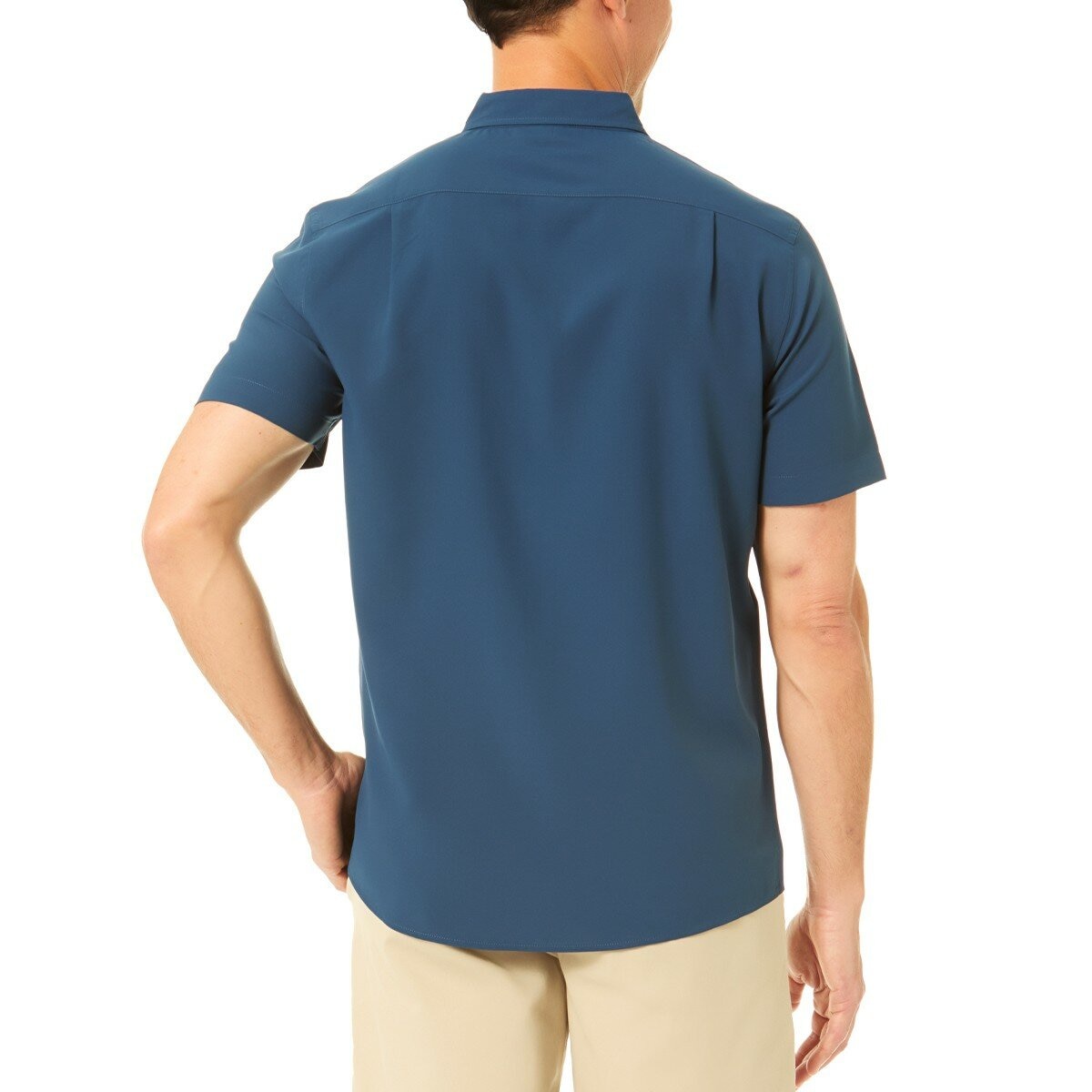 Tailor Vintage 男短袖襯衫 深藍