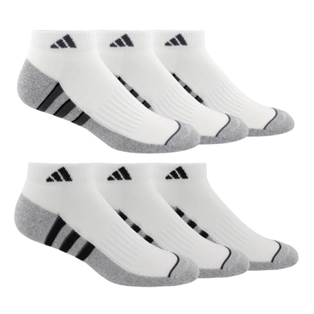 Adidas 男運動短襪 6入組 白