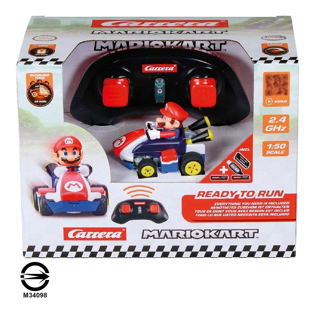Carrera 1:50 迷你卡丁遙控車 瑪利歐 / 6歲以上