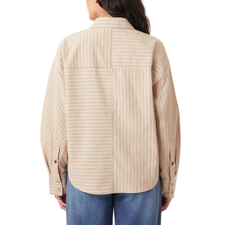 Scotch & Soda 女長袖襯衫 棕 XL Scotch & Soda 女長袖襯衫 棕 XL