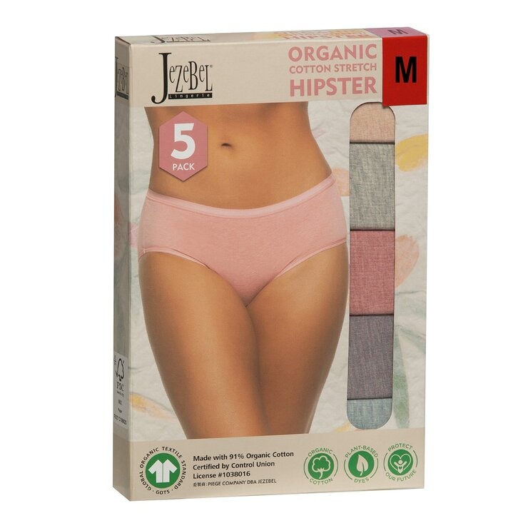 Jezebel 女有機棉內褲 5入組 M