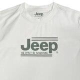 Jeep 男短袖上衣 白