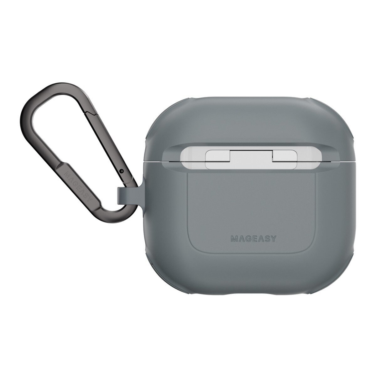 MAGEASY Odyssey 抗衝擊磁扣手繩耳機殼 AirPods 4 金屬灰藍 MAGEASY Odyssey 抗衝擊磁扣手繩耳機殼 AirPods 4 金屬灰藍