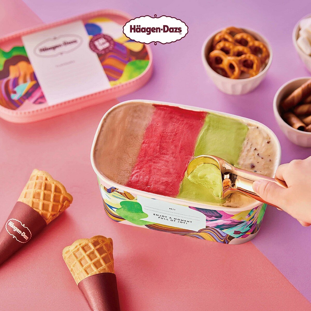 哈根達斯 冰趣自選兌換券組 X 6張 + 贈品券 X 6張