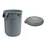 Rubbermaid Commercial Products BRUTE 加侖桶含蓋 20 加侖 灰色 Rubbermaid Commercial Products BRUTE 加侖桶含蓋 20 加侖 灰色