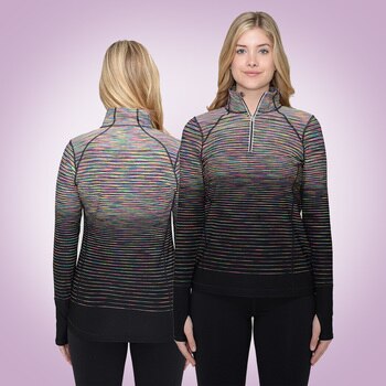 Kirkland Signature 科克蘭女立領長袖運動上衣 Kirkland Signature 科克蘭女立領長袖運動上衣