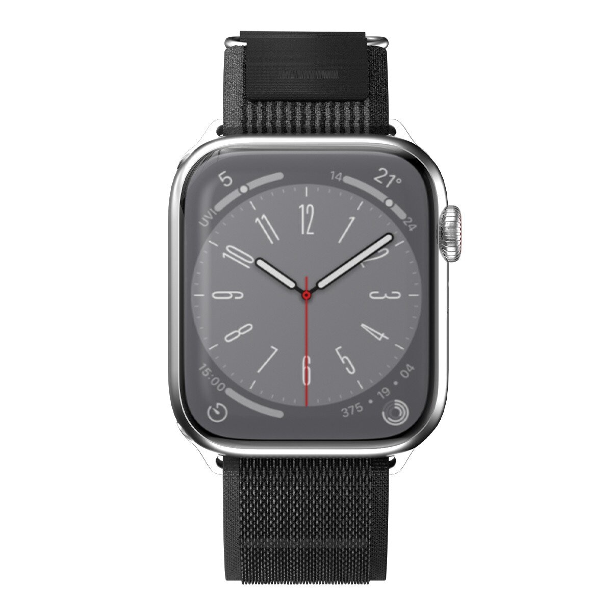 SwitchEasy Flex 彈性越野錶帶 44-49 mm 黑/灰色
