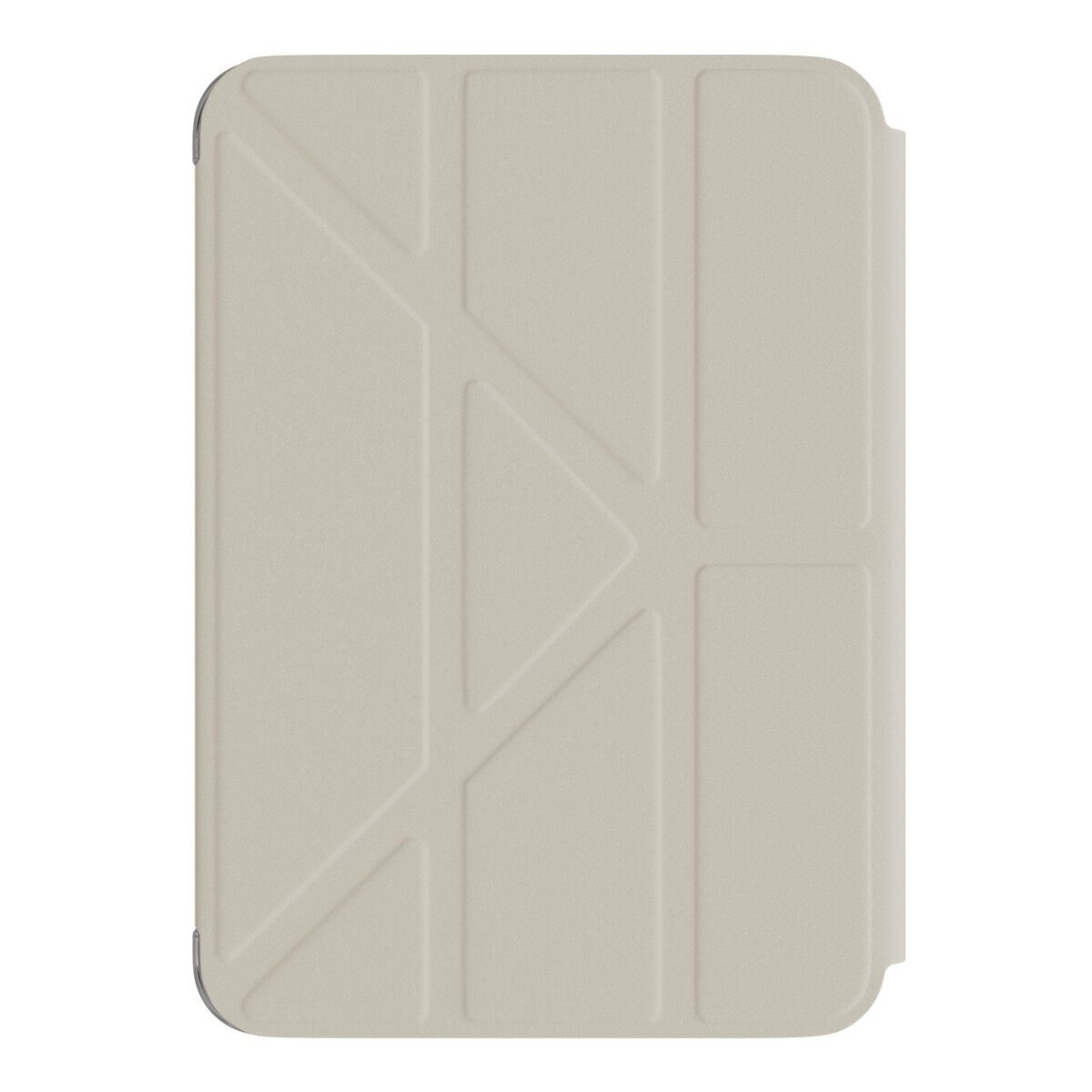 MAGEASY Facet 全方位支架透明背蓋保護套 iPad mini 7 2024 / A17 Pro / iPad mini 6 2021 星光白