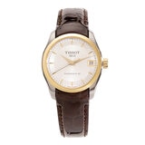 Tissot 女自動錶 搭配皮革腕帶 T035207