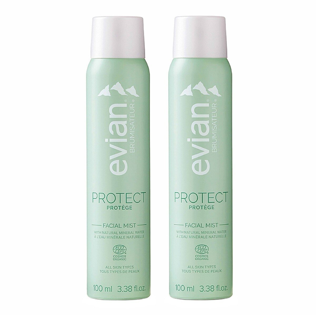 evian 超導活膚礦泉淨化隔離噴霧 100毫升 X 2入