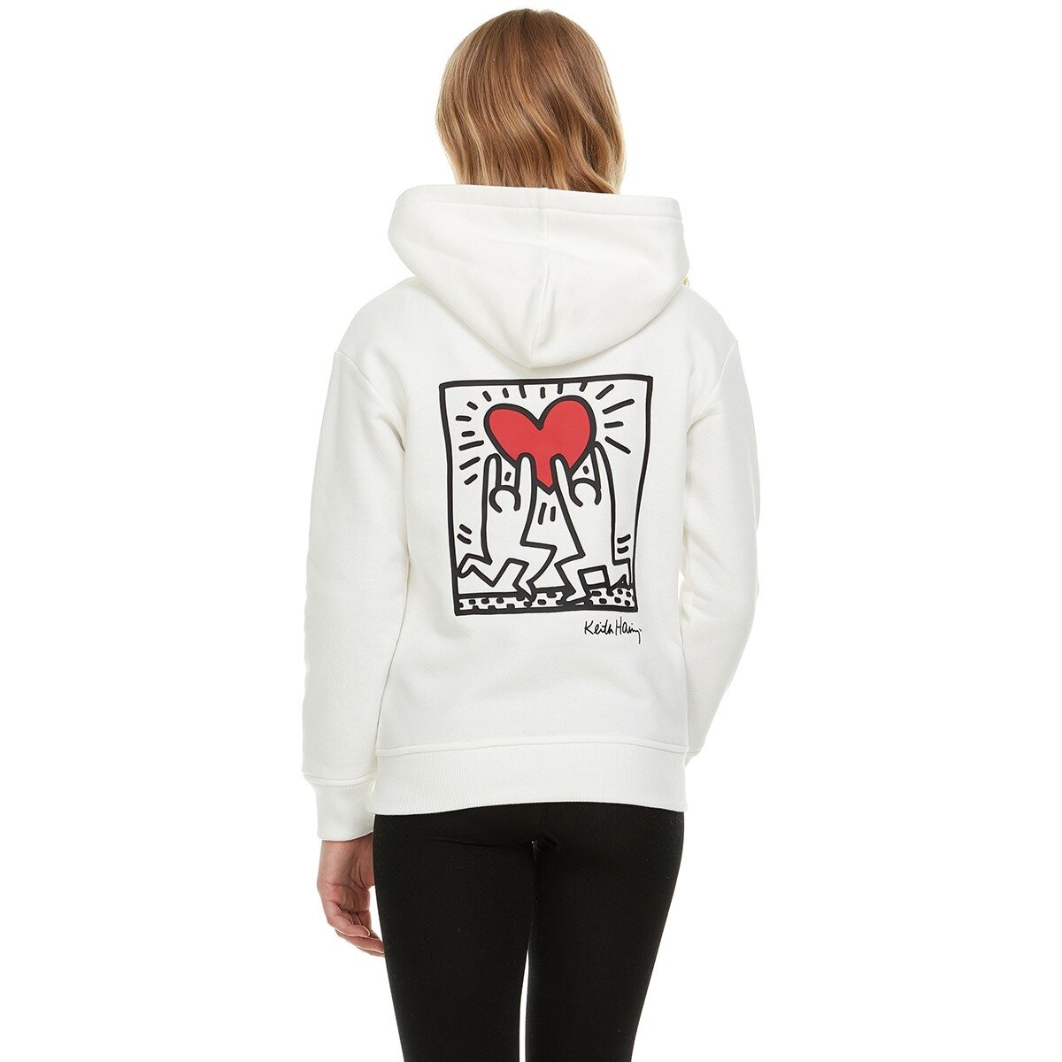 Keith Haring 兒童刷毛長袖連帽上衣