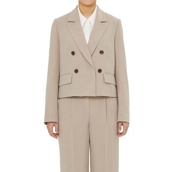 SOUP 女短版西裝外套 米 S