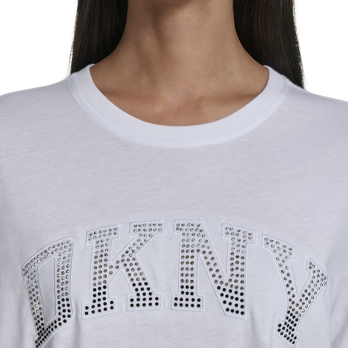 DKNY Jeans 女 Logo 短袖上衣 白