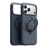 Torras Ostand Spin Silicone Magnetic 相機按鍵旋轉支架矽膠防摔手機殼 iPhone 17 Pro 午夜藍 + Insta II Master 高清滿版螢幕鋼化玻璃保護貼 Torras Ostand Spin Silicone Magnetic 相機按鍵旋轉支架矽膠防摔手機殼 iPhone 17 Pro 午夜藍 + Insta II Master 高清滿版螢幕鋼化玻璃保護貼