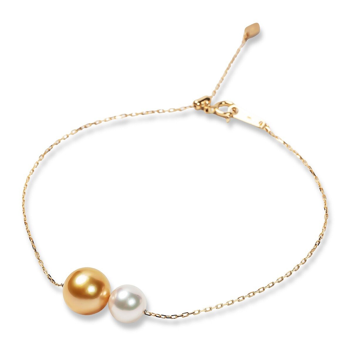 Tokyo Pearl 18K黃K金 7.0公釐 - 10公釐 Akoya & South Sea Golden 珍珠手環