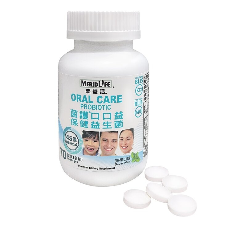 MeridLife ORAL CARE Probiotic 70-Lozenges
