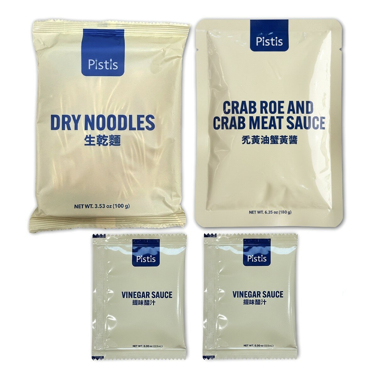 世界廚房 禿黃油蟹黃拌麵 300公克 X 3入