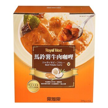 樂雅樂馬鈴薯牛肉咖哩 200 公克 X 6 入裝 樂雅樂馬鈴薯牛肉咖哩 200 公克 X 6 入裝