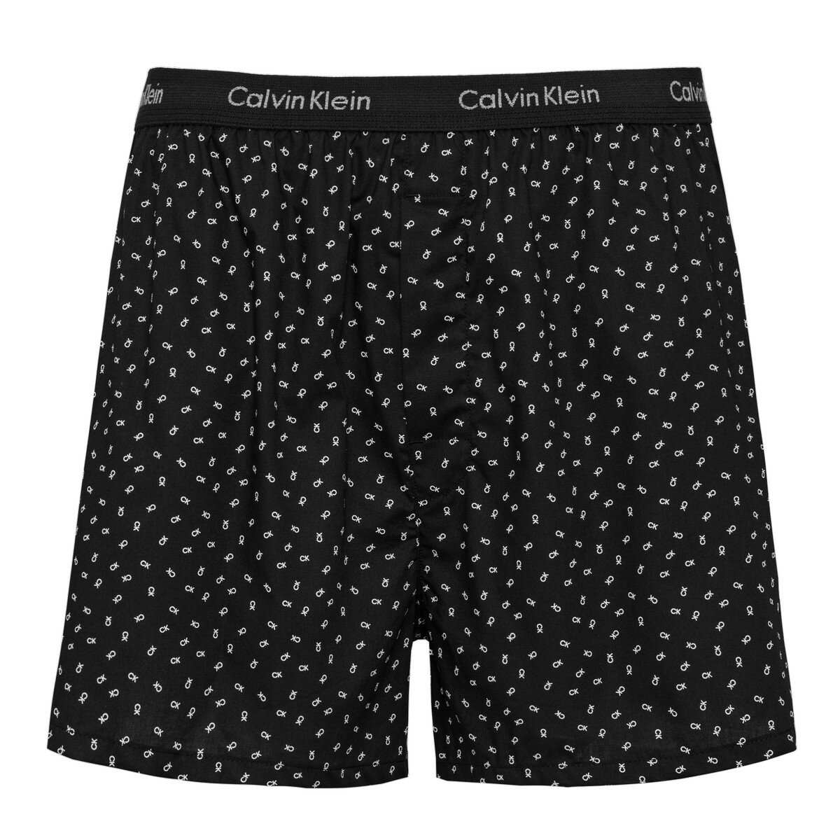 Calvin Klein 男純棉平口褲3入組 M 黑