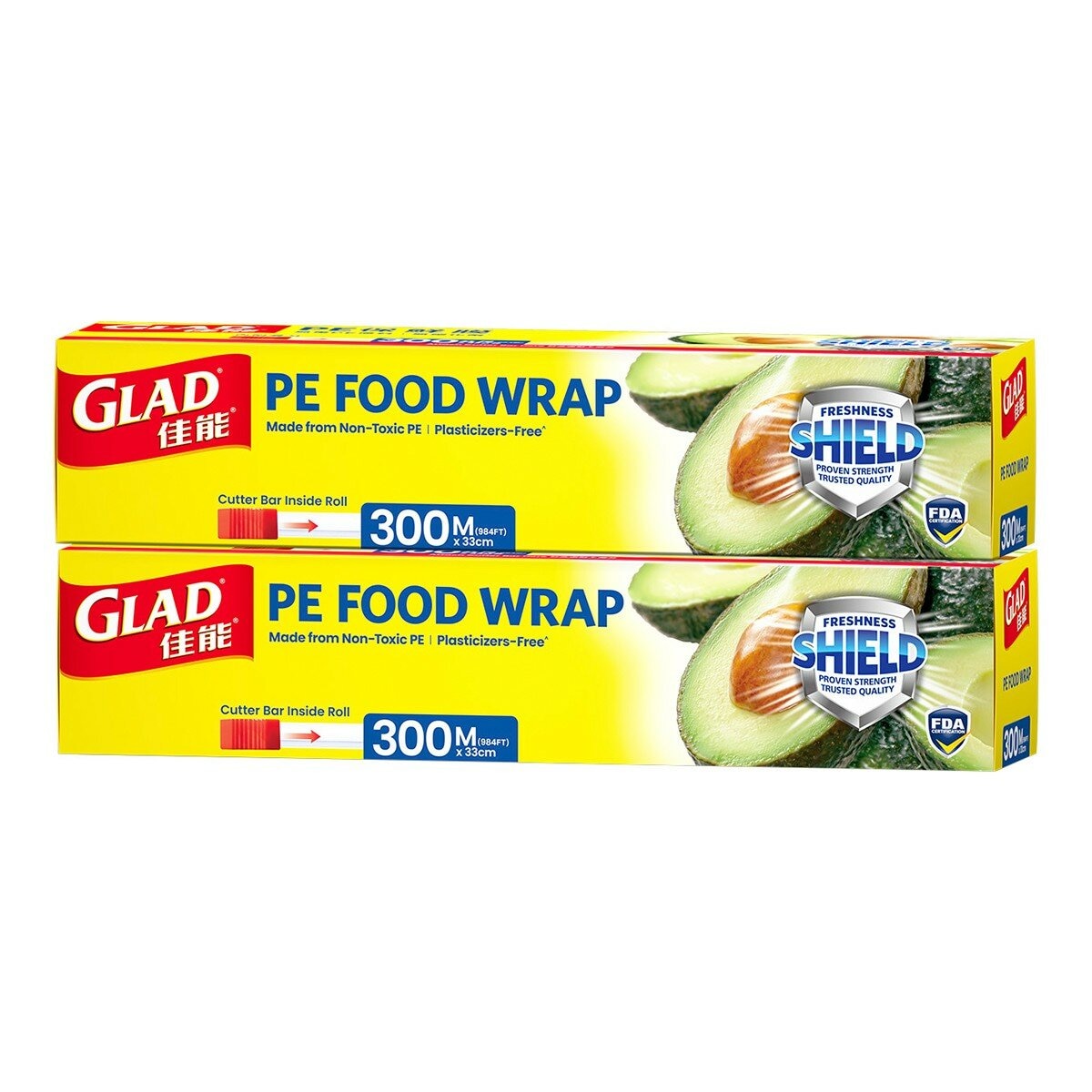 Glad 佳能 PE 保鮮膜 300公尺 X 33公分 X 2入