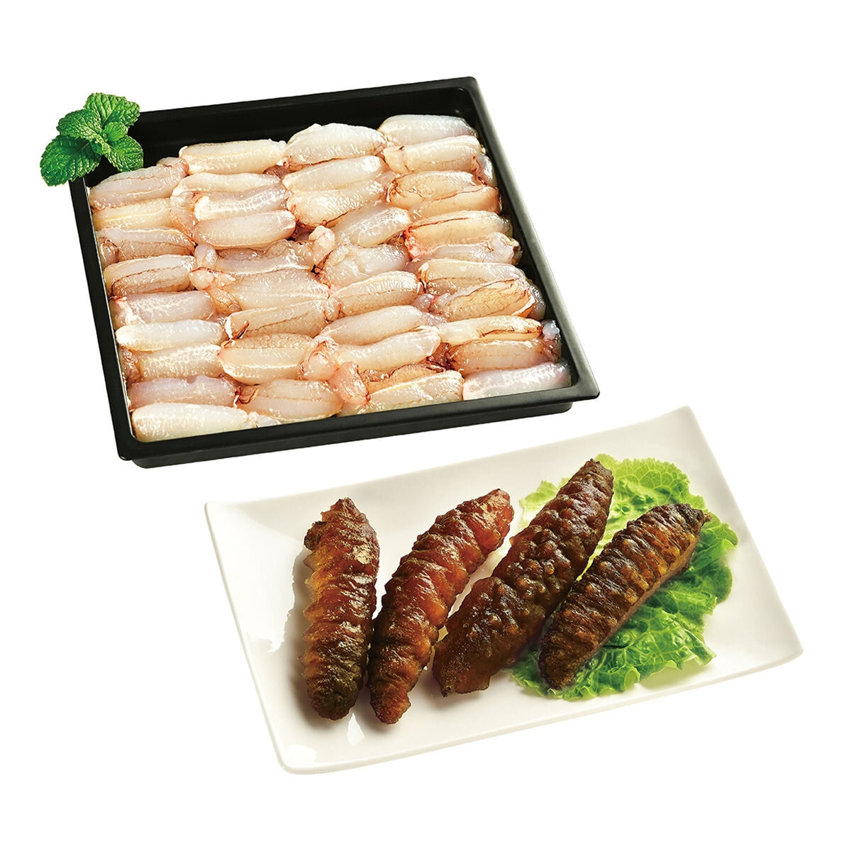 冷凍鮮味海鮮組合 海參 + 蟹管肉