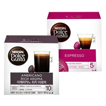 Dolce Gusto 雀巢義式濃縮+美式經典濃郁咖啡膠囊組 Dolce Gusto 雀巢義式濃縮+美式經典濃郁咖啡膠囊組