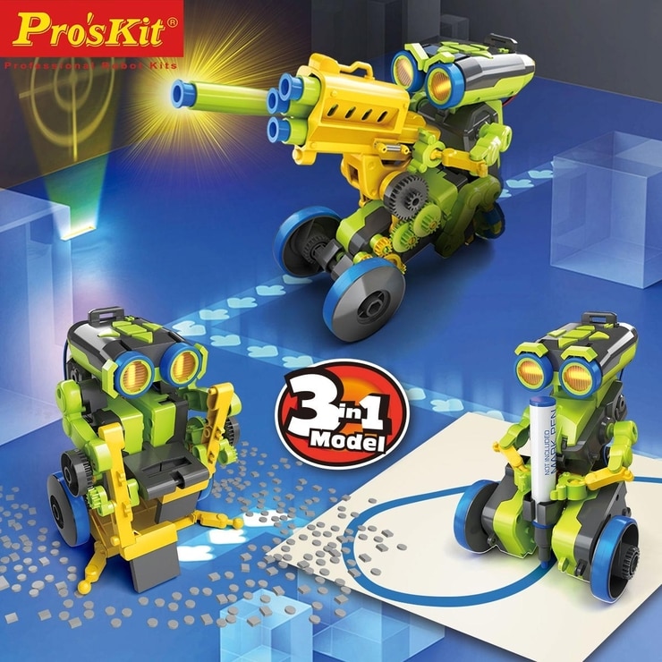 Pro'sKit 寶工3合1按鍵編程機器人 附手鉗 / 8歲以上 Pro'sKit 寶工3合1按鍵編程機器人 附手鉗 / 8歲以上