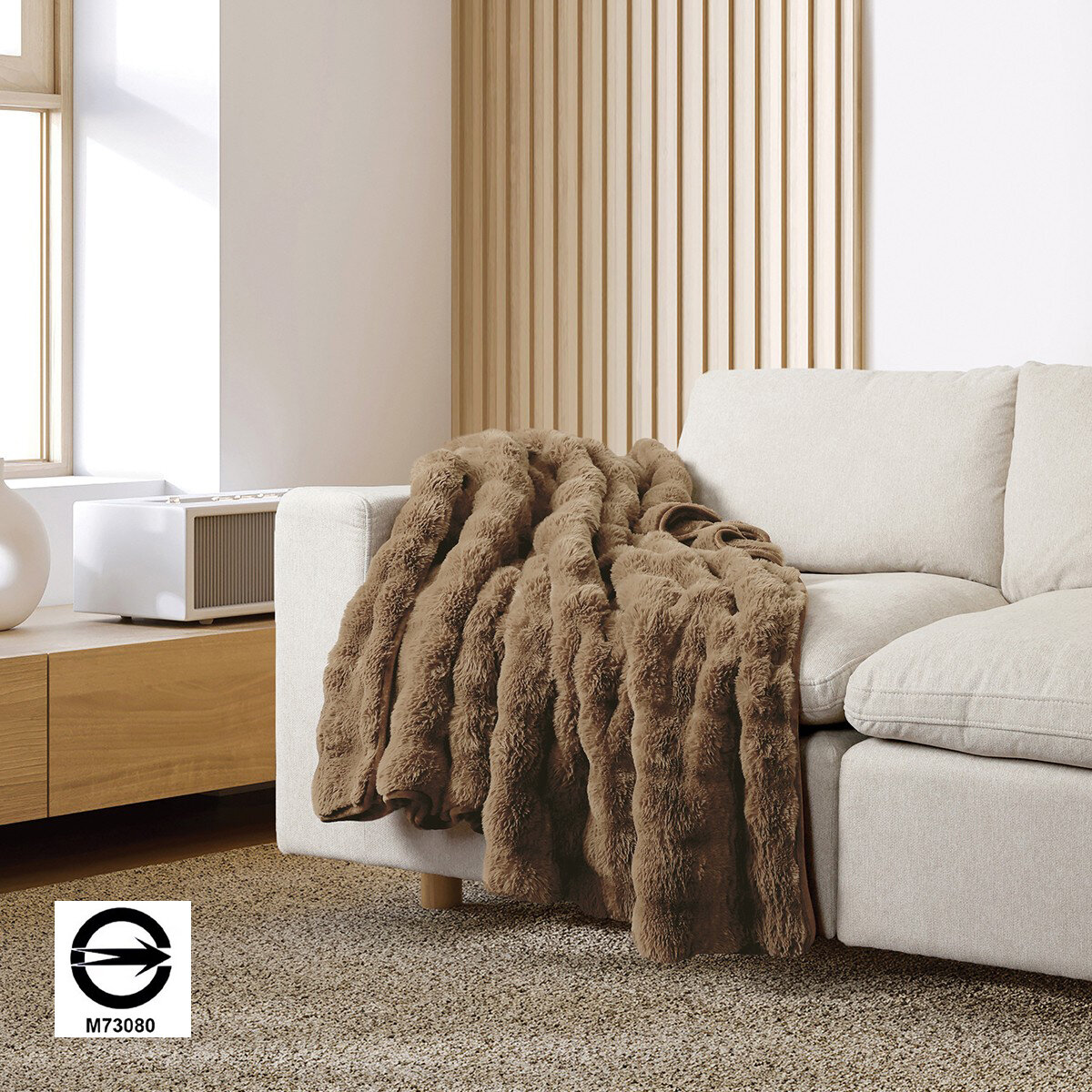 House & Home 泡泡毛舒適毯 152公分 X 177公分 咖啡