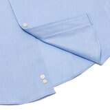 Kirkland Signature 科克蘭 男長袖標準領免燙襯衫 藍色 17 1/2 x 32/33